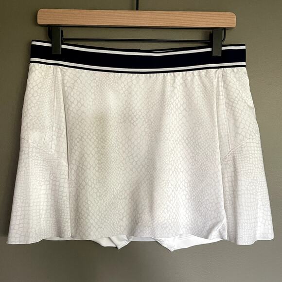 NWT Peter Millar Gabriela Swing Skort in Slithering White Size Large Golf Tennis - Picture 6 of 15